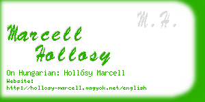 marcell hollosy business card